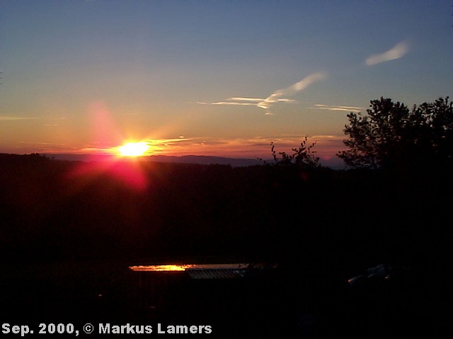 Sonnenaufgang in Brenden (Schwarzwald)